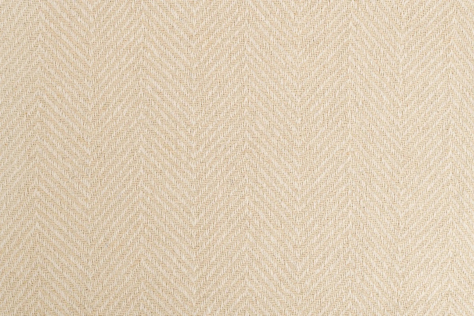 Cream herringbone linen-blend rug detail