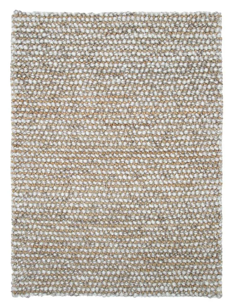 Natural jute wool bouclé